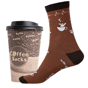 Pánské ponožky Ponožky - Káva set 4 - velikost 39-42 (Velikost 39-42)