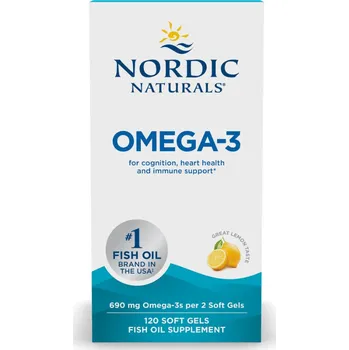 Zdraví Nordic Naturals - Omega-3, citrón, softgel kapsle Počet tabletek: 120 softgel kapslí