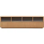 TV stolek v dekoru dubu v přírodní barvě 200x54x40 cm Helvine – Kave Home ID_1758980