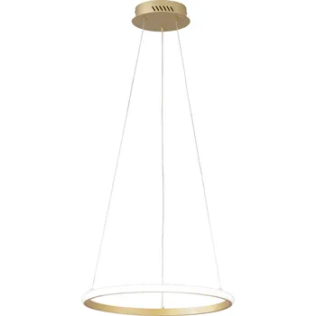 FANEUROPE Závěsné LED svítidlo Axis zlatá, 20 W, 3650 lm, CCT, 40 x 150 cm - FANEUROPE FAN LED-AXIS-S40-ORO