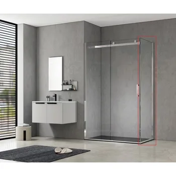 HOPA Pevná boční stěna PANEL BELVER CHROM NEW Barva rámu - Chrom/Leštěný hliník (ALU), Pevná stěna - 100 cm, Směr zavírání - Univerzální Levé / Pravé, Výplň - Čiré bezpečnostní sklo - 8 mm BCBELV100PSCCN