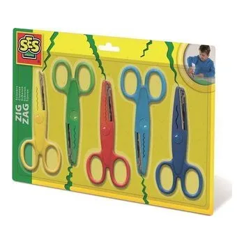 Umění SES Sada 5 ks nůžek cig-cag