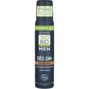 So´bio etic Deodorant přírodní ECO SPRAY 24h MEN Cedr BIO 100ml, SO’BiO étic