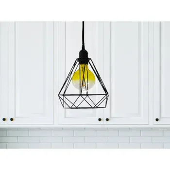 NEDES Černé kovové svítidlo 1 x E27 - ME0010