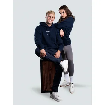 Pánská mikina BrainMax Brain unisex mikina z BIO bavlny, malé logo, modrá Velikost: L Modrá unisex mikina z BIO bavlny