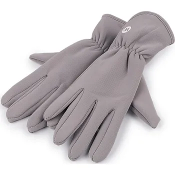 Rukavice Dámské rukavice zateplené, dotykové - šedá světlá