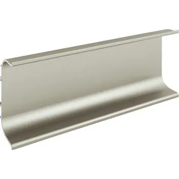 Nábytkové kování Úchytkový C profil Aktor vodorovný, délka 2500 mm, hliník nerez efekt