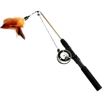 Hračka pro kočku APT ZW10 CAT HRAČKA NA TYČ PEŘÍ