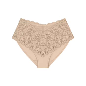 Dámské spodní prádlo Dámské kalhotky Amourette Maxi - YELLOW - sv. béžové 0026 - TRIUMPH YELLOW 44
