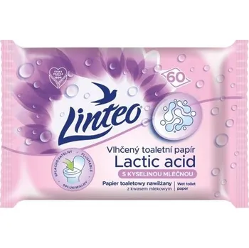 Toaletní papír Papír toaletní Linteo, vlhčený, kyselina mléčná, 60 ks