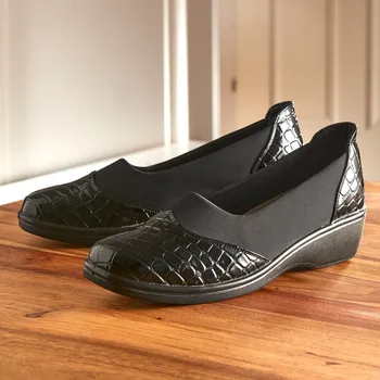 Dámské pantofle 3Pagen Pohodlná strečová obuv Liane černá 37