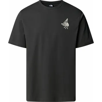 Pánské tričko Pánské tričko The North Face U Powder Days Relaxed S/S Tee-Graphic Velikost: XXL / Barva: tmavě šedá
