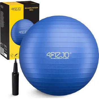 Gymnastický míč 4FIZJO Nafukovací gymnastický míč 4FIZJO 75cm MODRÁ