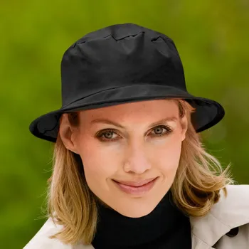 Pokrývka hlavy 3Pagen Klobouček proti dešti černá Pouzdro 11 x 10 cm.