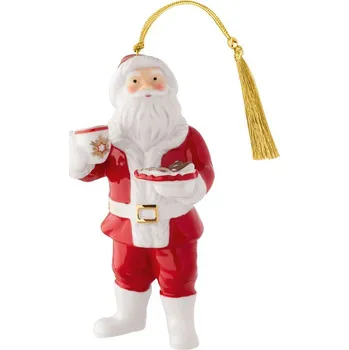 Vánoce Villeroy & Boch Závěsná porcelánová ozdoba Christmas Classics 2025, Santa, 11 cm 14-8675-4350