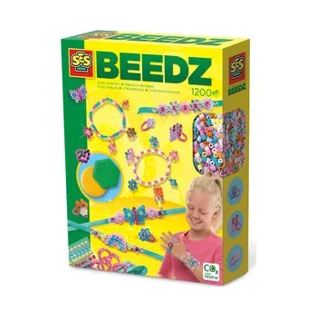 kreativní sada Zažehlovací korálky - diamantové šperky, 1200 ks