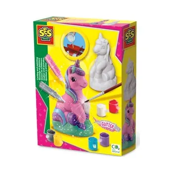 kreativní sada Odlévání a malování - třpytivý jednorožec