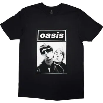 Pánské tričko Oasis Tričko Noel & Liam Boxed Photo Unisex Black XL