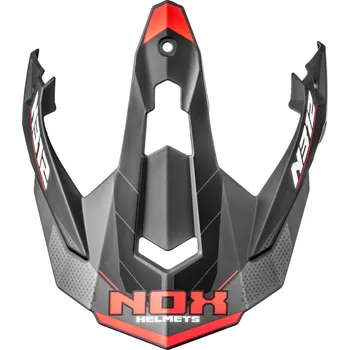 Kšilt pro helmy na motorku NOX N312 Vapor matný černo-červený