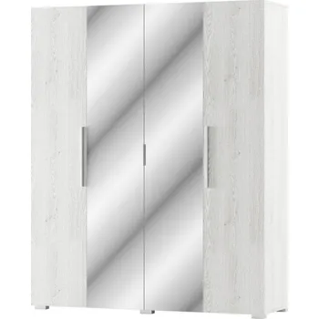 Šatní skříň Casarredo ESTEVAN šatní skříň 4D, bílá/light artwood