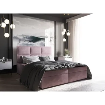 Postel SZYMANEK MEBLE Kontinentální čalouněná postel SOFI I Vyberte látku: MANILA 07