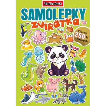 omalovánky Samolepkový sešit Zvířátka