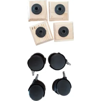 Dřevěná hračka Přídavná kolečka k bednám