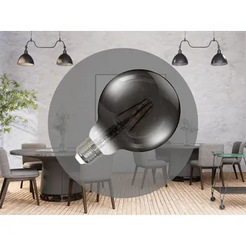 Žárovka NEDES LED Filament 4W SMOKE - G95 / E27 / 2000K - ZBF101