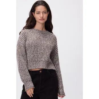 Dámský svetr Reserved - Vzorovaný svetr - hnědá - 509HH-88M - 509HH-88M-M