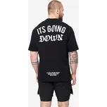 DOMYOS Pánské fitness tričko L BÍLÁ|ČERNÁ