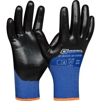 Pracovní rukavice GEBOL - G-Base W-Guard pracovní rukavice 3/4 máčené nitrilové - velikost 9 (blistr)