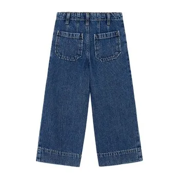 Dívčí oblečení Mayoral Jeansy 4578 Tmavomodrá Wide Leg 9Y