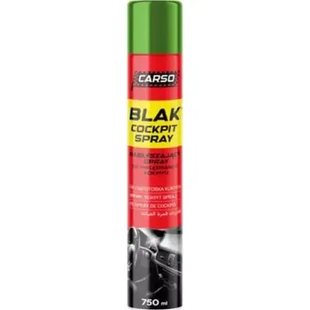 CARSO BLACK COCKPIT SPRAY - Čisticí přípravek na plasty jablko 750ml