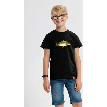 Pánské tričko CityZen - MATYÁŠ Dětské tričko černé s potiskem Kapr 164-170