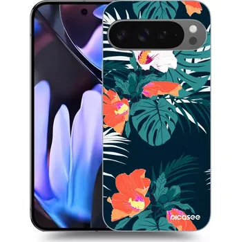 Pouzdro na mobilní telefon Picasee silikonový černý obal pro Google Pixel 9 Pro XL - Monstera Color