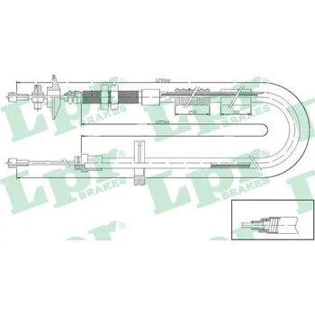 Spojkové lanko Tažné lanko, ovládání spojky LPR C0194C