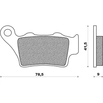 Brzdová destička brzdové destičky (směs OFF ROAD DIRT RACE SINTERED) NEWFREN (2 ks v balení) M502-419