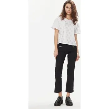 Dámské kalhoty Liu Jo Kalhoty z materiálu MA4291 T7144 Černá Slim Fit 25