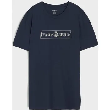 Sinsay - Tričko s krátkým rukávem - námořnická modrá - 840GP-59X - 840GP-59X-XS