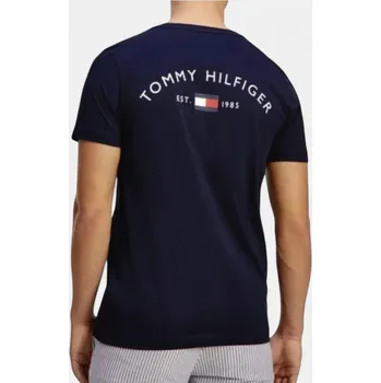 Pánské modré triko Tommy Hilfiger - Velikost 2XL, Barva Modrá M56416 MW0MW17681