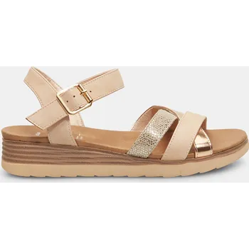 Dámské sandále Baťa dámské letní páskové sandály na klínku růžové, vel. 36