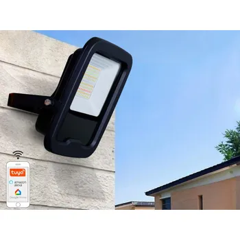 NEDES LED PROFI reflektor WIFI 30W / 3000K - 6500K + RGB / BK - LF6033W