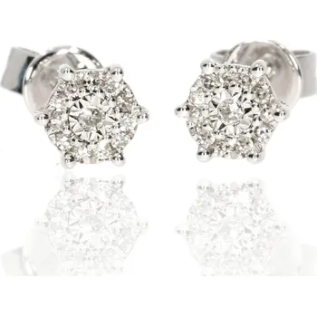 Náušnice Zlatnictví Helios Zlaté pecky s Diamanty