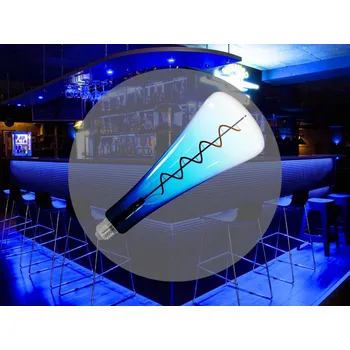 Žárovka NEDES LED Filament SHAPE 5W BLUE - T110 / E27 / 1800K - ZSF110