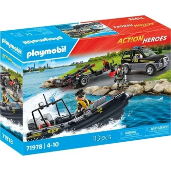 Stavebnice Playmobil PLAYMOBIL 71978 Action Heroes SEK Provoz s podvodním motorem
