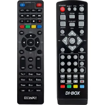 Dálkový ovladač DI-WAY DI-BOX DVB-T2 V3 HEVC H.265 - originální dálkový ovladač