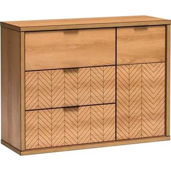 přebalovací pult a komoda Casarredo Komoda 1D3S KERBIS dub karamel