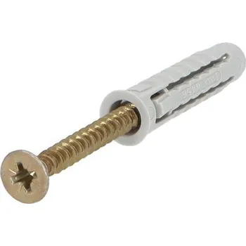 Hmoždinka Eleman Hmoždinka universální s vrutem TXPA-S 6x30, do plných i dutých materiálů, šedá