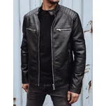 Kožená pánská bunda TX4736 Barva: Černá, Velikost: M