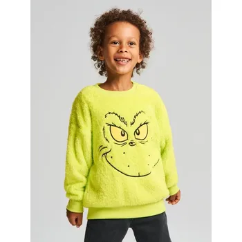Chlapecká mikina Sinsay Mikina Grinch - neonová - 091FC-71X - 116